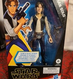 Han Solo Star Wars Galaxy of Adventures 5 Inch Action Figure Hasbro Brand NEW #f